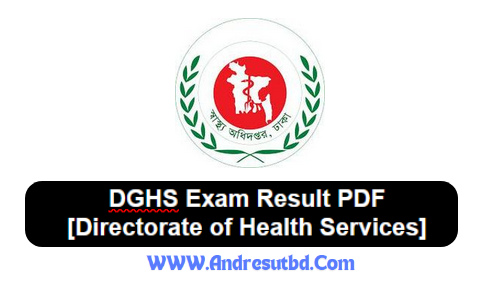 Directorate of Health Services DGHS Result 2025