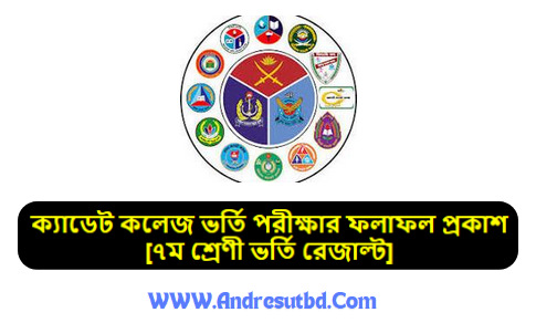 ক্যাডেট কলেজ ভর্তি পরীক্ষার ফলাফল প্রকাশ ২০২৫ [৭ম শ্রেণী ভর্তি রেজাল্ট]