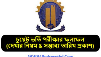 চুয়েট ভর্তি পরীক্ষার রেজাল্ট ২০২৫> দেখার নিয়ম