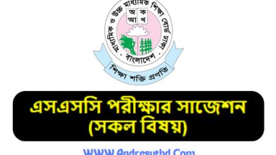 এসএসসি পরীক্ষার সাজেশন ২০২৫ (সকল বিষয়)